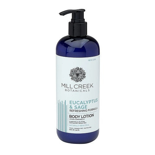 Mill Creek Botanicals Eucalyptus and Sage Refreshing Formula Body Lotion, 14 Oz